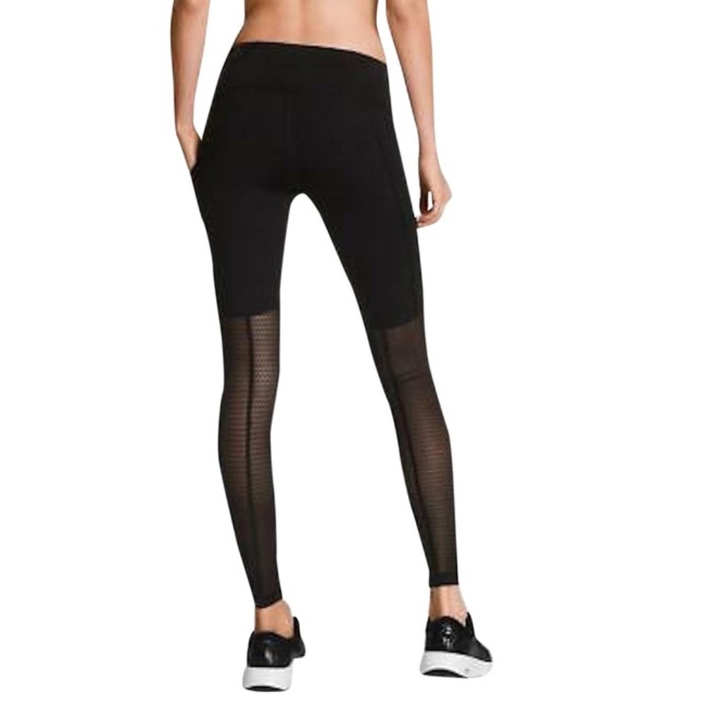 Victoria's Secret Sport Black Mesh Leggings